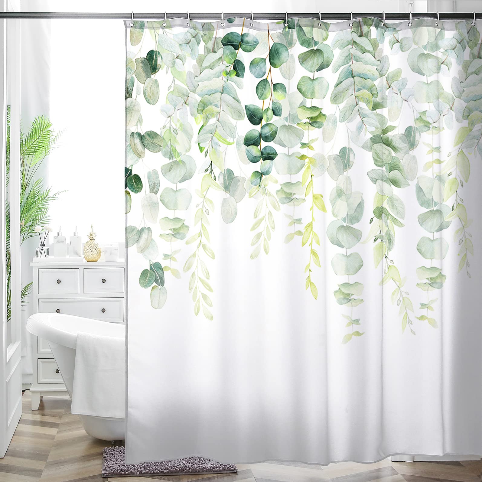 Wc Wah Chun Bohemian Bathroom Curtain Colorful Boho Floral Print Beautiful Bright Polyester Fabric Cloth Shower Curtain For Bath