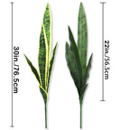 Bird Fiy Artificial Snake Plants 30' Faux Agave Fake Sansevieria Artificial Silk Plant For Home Garden Office Store Decoration