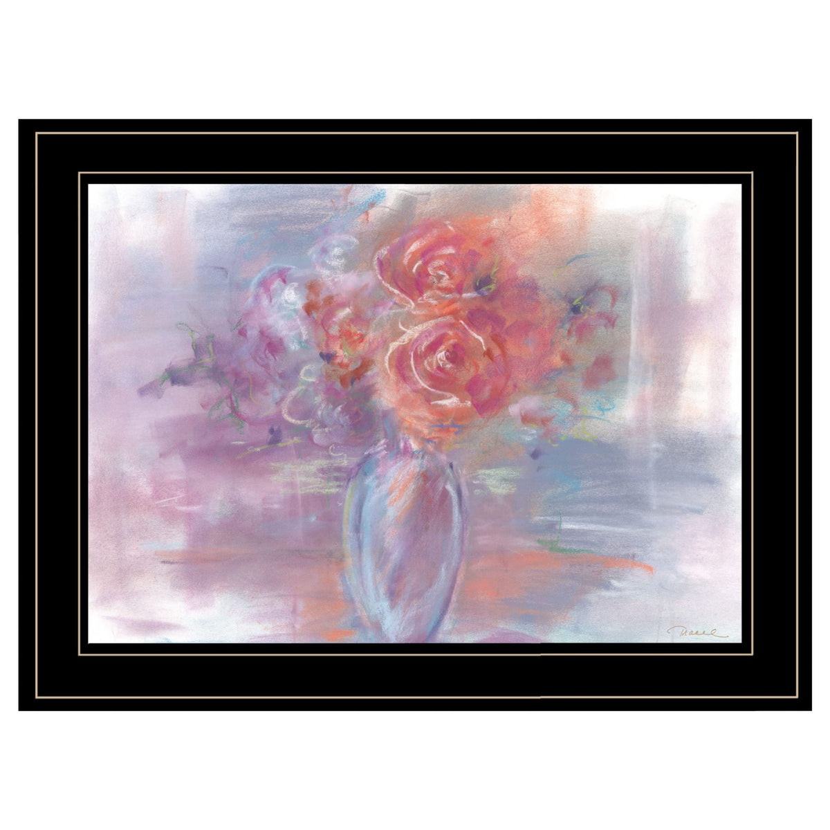 First Blush 3 Black Framed Print Wall Art