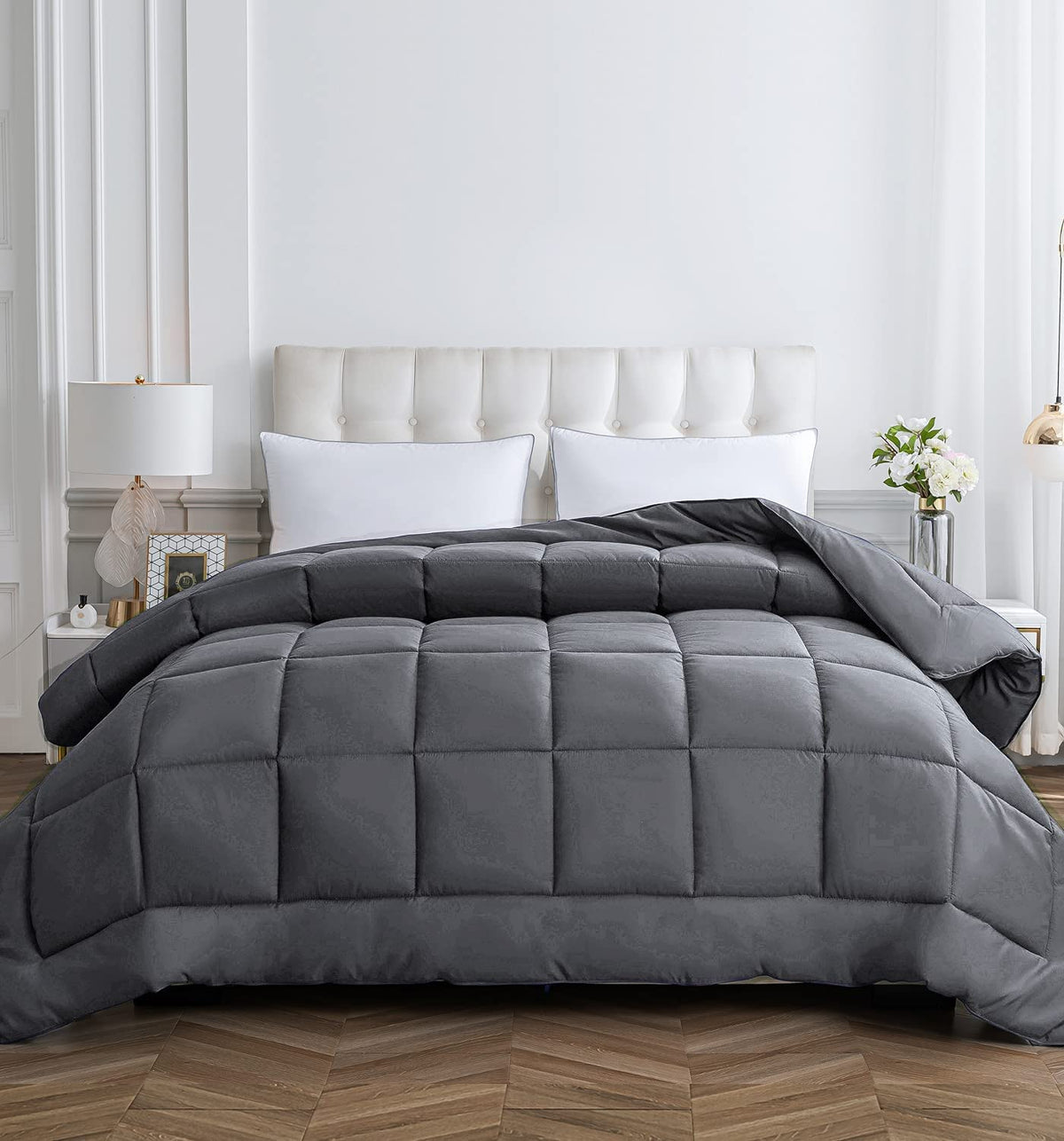 Cozynight Down Alternative Comforter-All Season Twin Comforter Duvet Insert With Corner Tabs-Breathable-Diamond Stitched Reversi