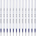 Blue Gel Pens Refills, 12 Pack Retractable Gel Ink Pen Refills Bulk, Fine Point 0.5Mm Tip Smooth Writing Quick Dry Gel Pen Refil