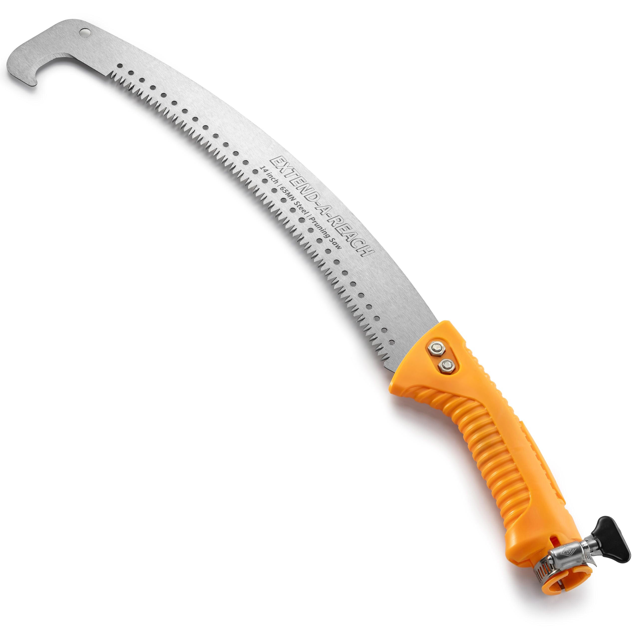 Pruning Manual Hand Saw // Hand Held Or With Extension Manual Pole Saw For Tree Trimming // Fits All Extension Poles With Standa