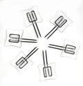Rug Settlers Rug Pins Pack of 6 Rug Anchors Secure a Rug Over a Rug Anti Slip Pins for mats Runners Plastic Sheets and Throws