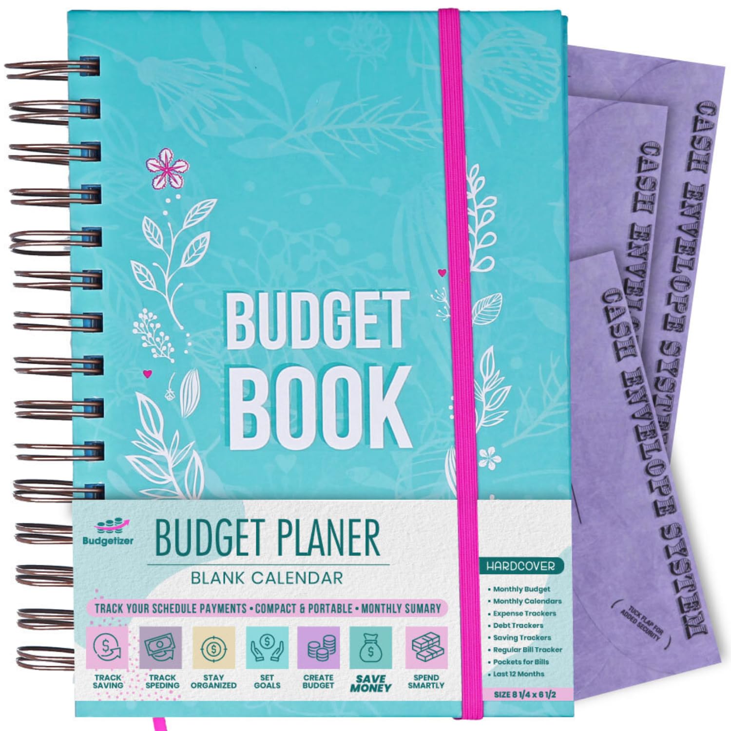 Budget Planner & Monthly Bill Organizer Book - (Non-Dated) Budget Book And Expense Tracker Notebook- Financial Planner Bundled W