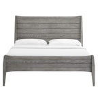 Modway Georgia Queen Wood Platform Bed In Gray