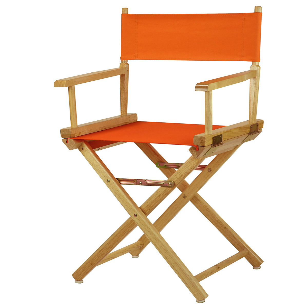 Casual Home 18&quot; Director'S Chair Natural Frame With Tangerine Canvas