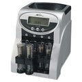 Royal Sovereign 2 Row Electric Coin Counter With Patented Anti-Jam Technology And Digital Counting Display (Fs-2D),Blk/Silver