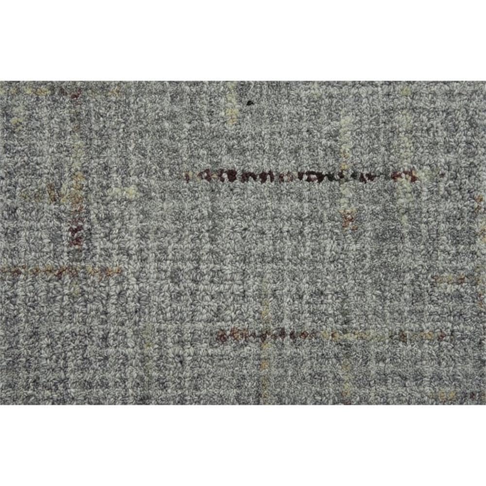 Rizzy Home Alora Decor Zion 8'6" X 11'6" Checked/Solid Gray/Ivory Hand-Tufted Area Rug
