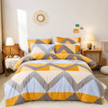 Frushia Microfiber 350Tc Glace Cotton Ac Comforter Set King Size Double Bed With 1 Flat Bedsheet90X100 Inch And Two Pillow Cove