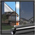 LUTE One Way Window Privacy Film, Window Tint for Home, Sun Blocking UV Heat Blocker, See Out Not in Reflective Mirror Film, Rem