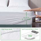 Tastelife 100% Waterproof California King Mattress Protector, Breathable Cooling 3D Air Fabric Mattress Cover Smooth Soft Noisel