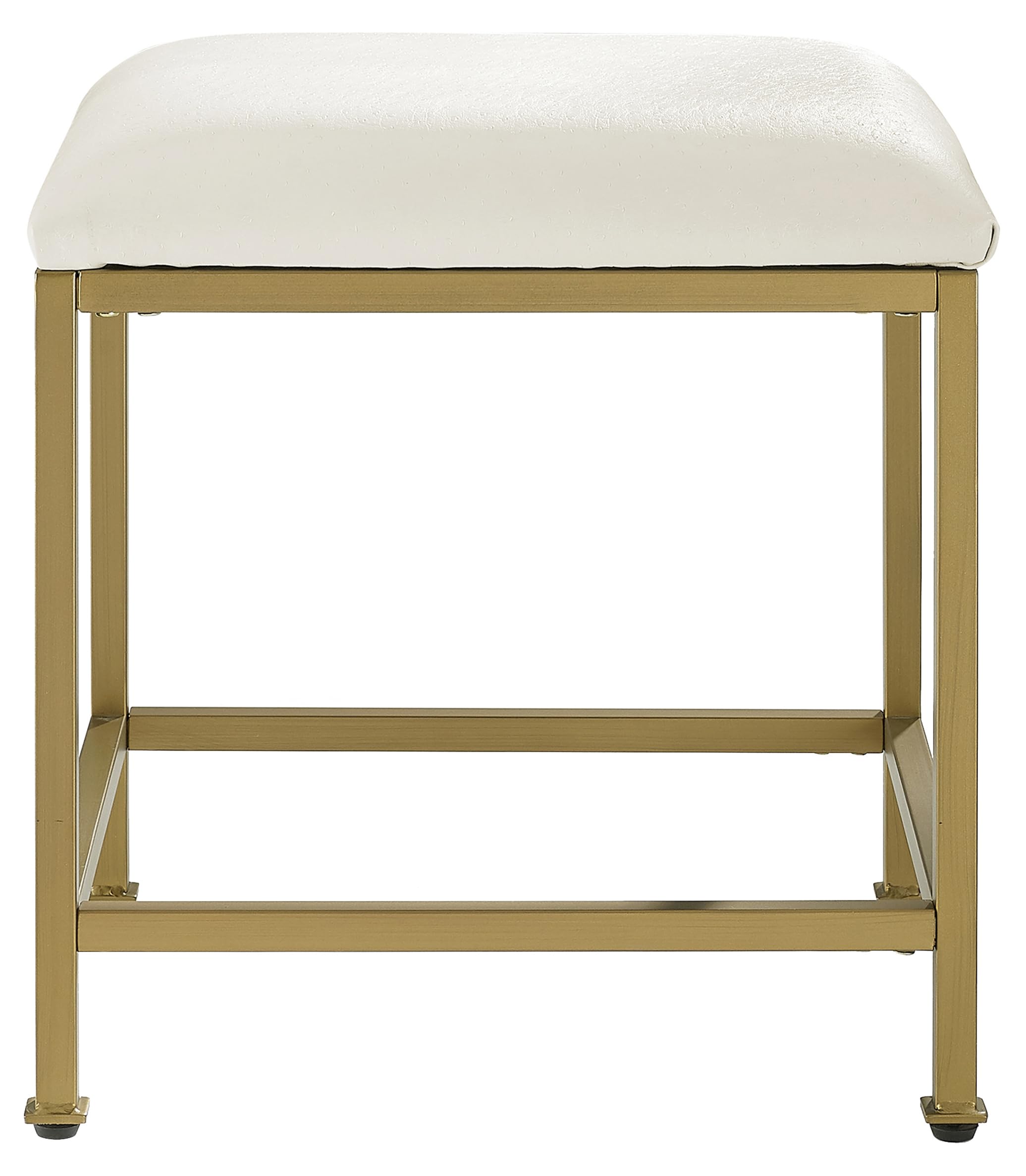 Crosley Furniture Aimee Makeup Vanity Chair with Upholstered Seat, Gold