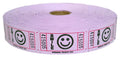 Indiana Ticket Co. 2,000 Purple Smile Single Roll Tickets, Premium Quality Tickets, Tickets For Events, Carnivals, Door Prizes,