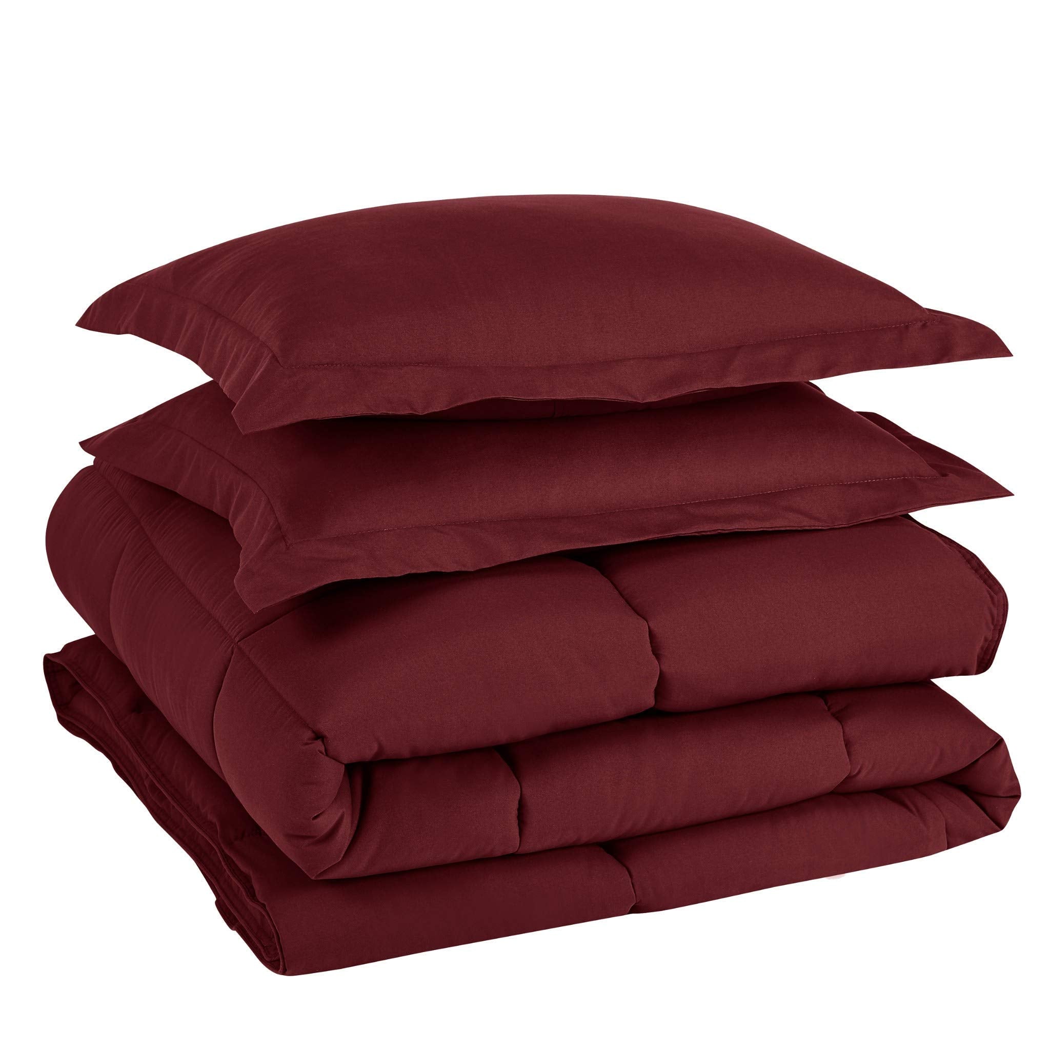 Chezmoi Collection 3-Piece Down Alternative Comforter Set - Lightweight All Seasons Luxurious Brushed Microfiber Comforter (Quee