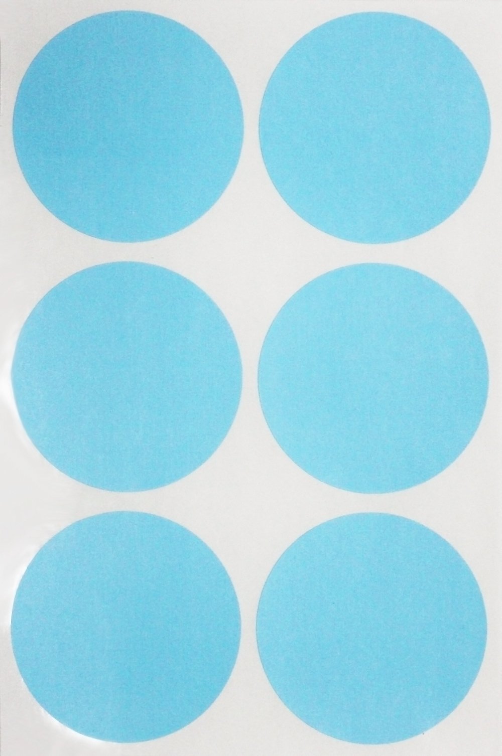 Royal Green Circle Stickers Color Coding Labels 50Mm In Light Blue Great For Gift Packaging, Favors And Crafts - 72 Pack