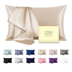 Natural Mulberry Silk Pillowcase For Hair And Skin Standard Size 20'X 26' With Hidden Zipper Soft Breathable Smooth Cooling Co