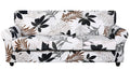 Searchi Stretch Sofa Cover Printed Couch Cover, Floral Pattern 4 Pieces Sofa Slipcover With 3 Separate Cushion Cover, Washable Furniture Protector For Living Room(Sofa, Maple Leaf Pattern)