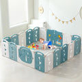 LulliSpace Baby Playpen,Foldable Playpen for Babies and Toddlers,Kids Activity Centre Safety Play Yard,Safety Gates for Indoor&O