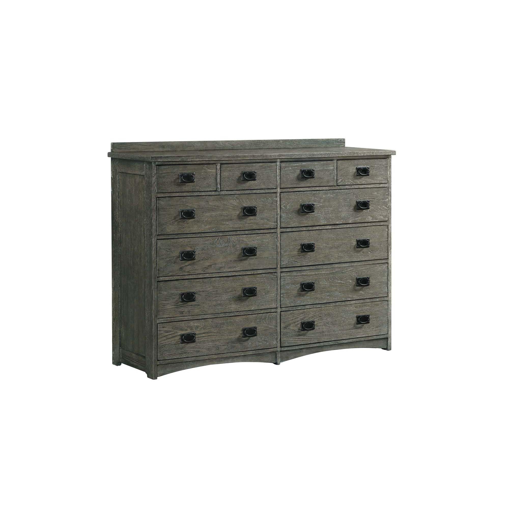 Intercon Oak Park 12 Drawer Dresser, Dark Gray