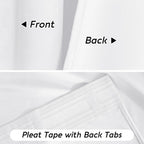 Ryb Home White Velvet Curtains 84 Inches 2 Panels Set - Plush Soft Modern Decorative Drapes Thermal Insulted Window Treatment Panels For Bedroom Living Room Dining Room, W52 X L84