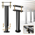 2 Pcs Adjustable Bed Frame Center Support Legs, Heavy Duty Cold Rolled Steel Bed Slat Support Legs With Wider Base, Bed Frame Le