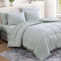 Casa Platino California King Comforter Set Pre-Washed - Brushed Soft Microfiber California King Bedding Set With Comforter, Flat