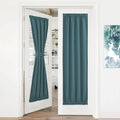 NICETOWN Blackout Door Curtain - Elegance French Door Shade for Privacy Rod Pocket Thermal Insulated Curtain Drape for Small Win