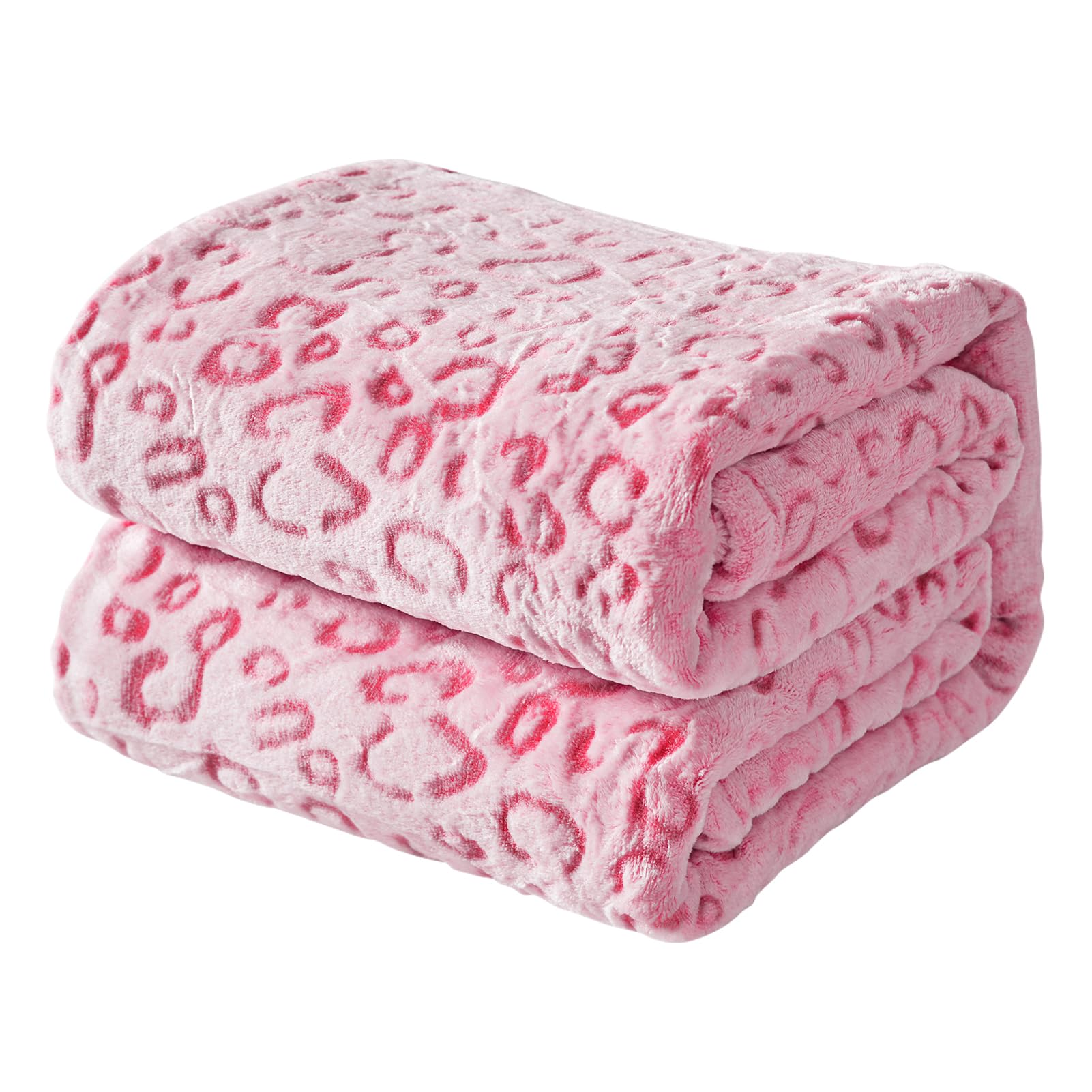 Fy Fiber House Flannel Fleece Leopard Print Throw Blanket Super Soft Lightweight Fluffy Twin Blankets For Couch, 90'X108',Hot