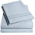 1500 Supreme Collection Twin Sheet Sets Misty - 3 Piece Bed Sheets And Pillowcase Set For Twin Mattress - Extra Soft, Elastic Co