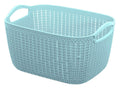 Kuber Industries Q6 Plastic Multipurpose Large Size Flexible Storage Baskets/Fruit Vegetable Bathroom Stationary Home Basket Wi