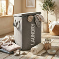 Niloni Foldable Laundry Storage Bag For Clothes Large Capacity 75L Waterproof Laundry Basket With Handles And Lid Dirty Clothes 