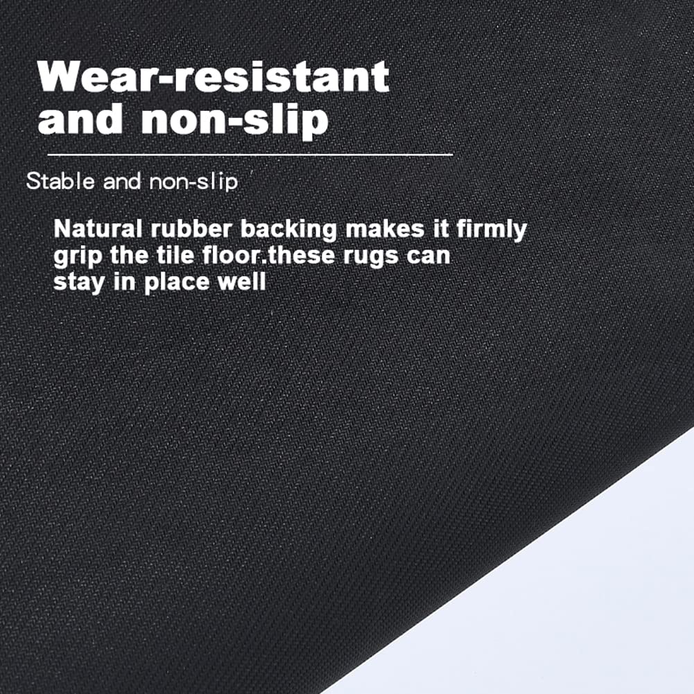 Hellotree 2Pcs Ultra Soft Napa Skin Bath Mat And U-Shaped Toilet Rug, Water Absorbent And Non Slip Shower Bath Rug For Bathroom,