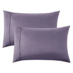 Bedsure King Size Pillow Cases Set Of 2 - Grayish Purple Polyester Microfiber Pillowcases 2 Pack, Super Soft Pillow Case Cover With Envelop Closure, 20X36 Inches