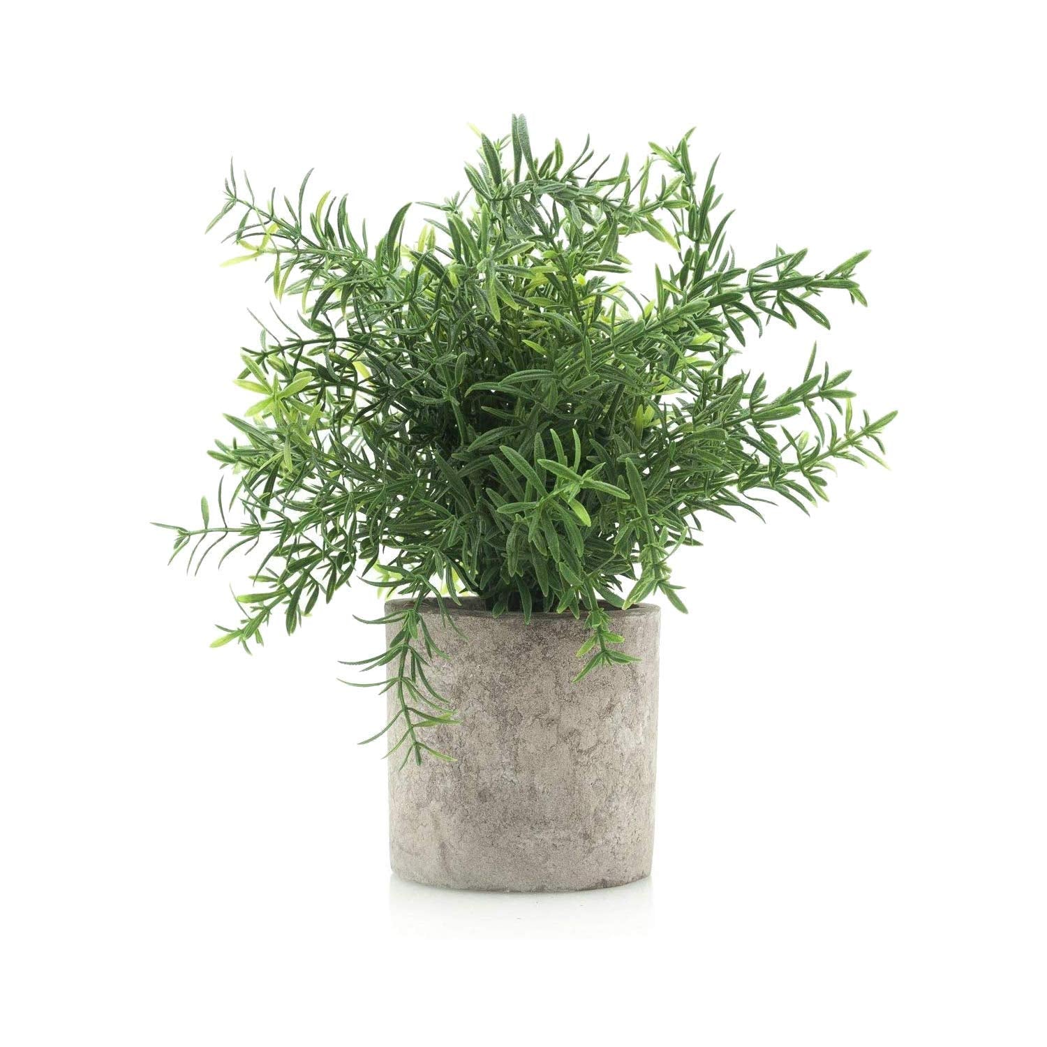 Velener Artificial Potted Rosemary Plants- Rustic Farmhouse Topiary Shrubs for Decoration Centerpieces Living Room, Shelf Bedroo