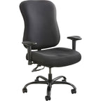 Safco 3590BL Optimus Big & Tall Chair, 400 lb. Capacity (Optional arms sold separately), Black