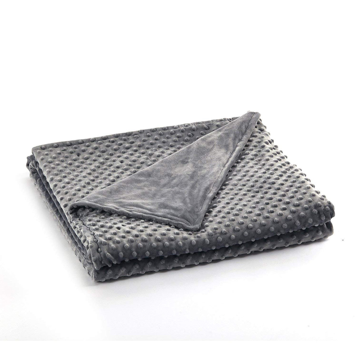 Relaxblanket '40'X60' Duvet Cover For Weighted Blanket | Premium Super Soft Minky Dot | Dark Grey