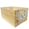 Wilson Large Wooden Pine Crate for Storage and Decoration at Home, Office, Kitchen, Bedroom, and Retail (12.5x9.625x17.875)(1) S
