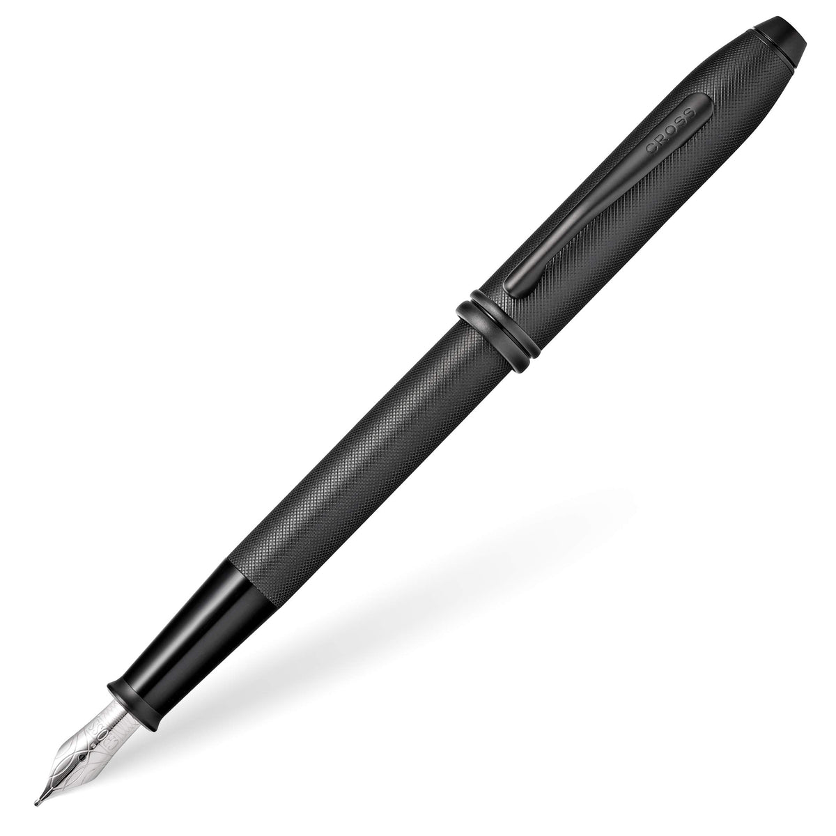 Cross Townsend Pvd Micro-Knurl Fountain Pen, Fine Nib - Black