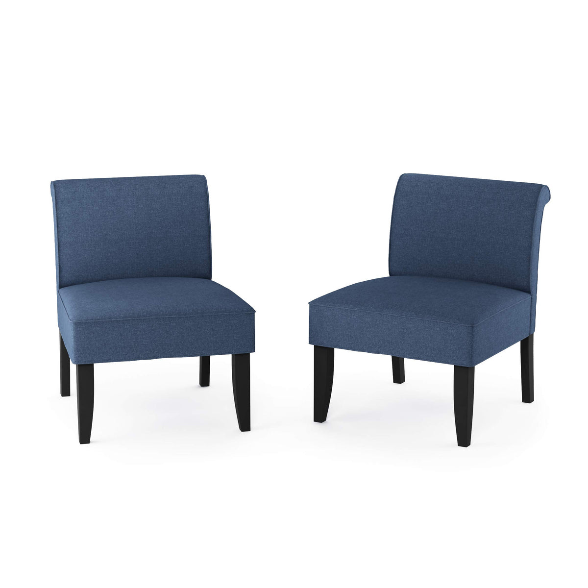 Furinno Belfort Modern Accent Chair, Denim