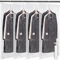 Novabright 5 Pack Hanging Vacuum Storage Bags for Clothing, 4 L