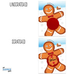 My Scratch Offs - 26 Pack Gingerbread Man Scratch Off Game Cards Tickets For Adult & Family Games, Party Favors, Christmas Coal