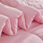 Sleep Zone Kids Pink Twin Bedding Comforter Set - Super Cute & Soft Girls Bedding 5 Pieces Set With Comforter, Sheet, Pillowcase