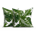 Melody Elephant Outdoor Throw Pillow Covers Pack Of 2, Decorative Water Repellent Square Pillow Cases With Piping 18X18 Inch, Pa