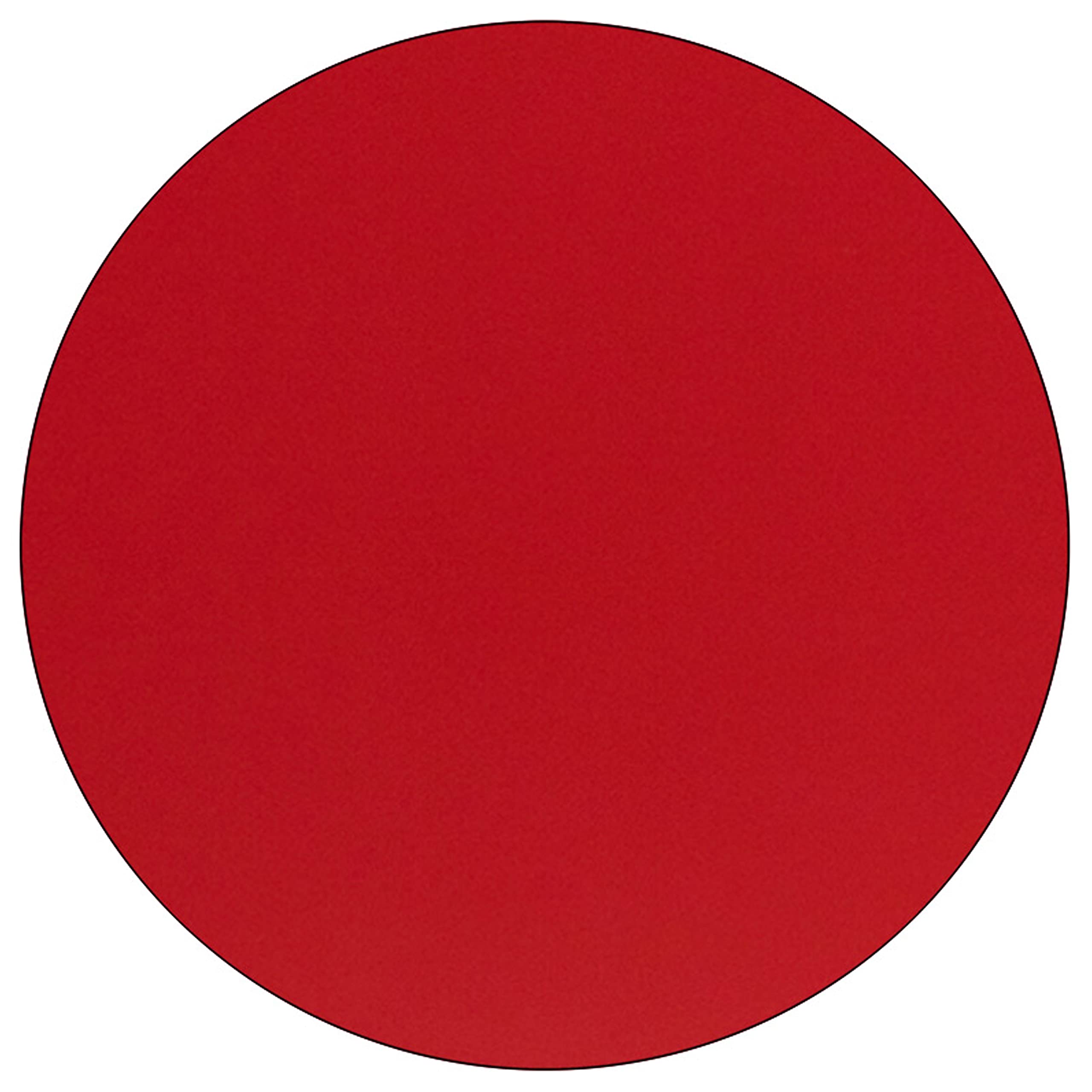 Flash Furniture 48 Rnd Red Activity Table, 48" W X 48" D X 30.5" H