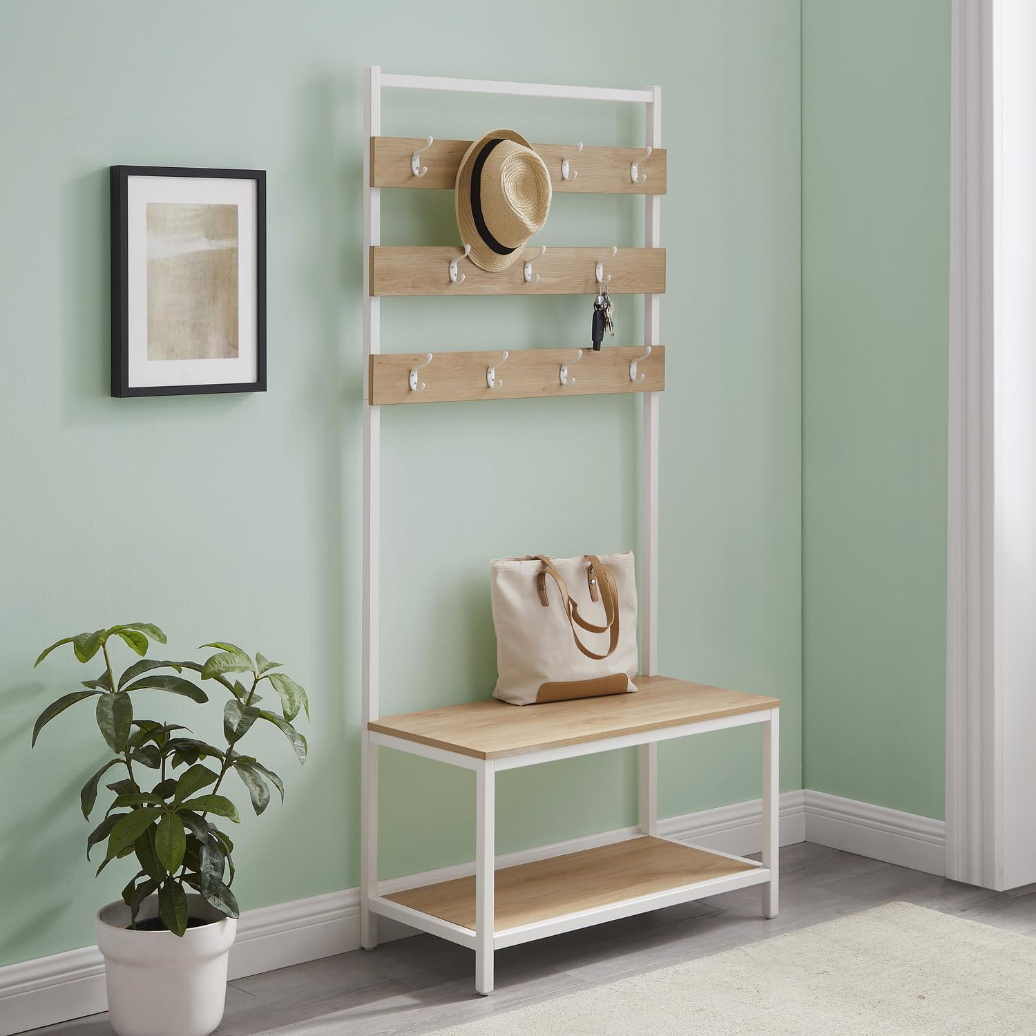 Hayden Hall Tree White