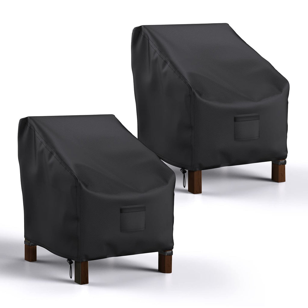 Mrrihand Patio Chair Covers, Lounge Deep Seat Cover Waterproof, Heavy Duty Outdoor Lawn Patio Furniture Covers (38' W X 31' D X 29' H - 2 Pack)
