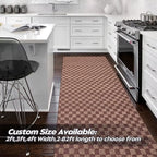 Gotohipi Runner Rug 2'X33'Indoor Outdoor Utility Carpet,Area Rugs With Non Slip Rubber Backing For Hallway Kitchen Entryway Balc