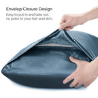Bedelite Satin Silk Body Pillow Pillowcase For Hair And Skin, Premium And Silky Bluesteel Long Body Pillow Case Cover 20X54 With