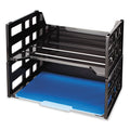 Officemate 26056 Recycled High Rise Desk Tray 13 1/4 X 9 X 10 1/4 Letter Black 2/Pk