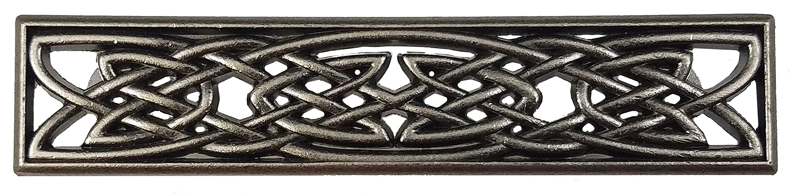 GENUINE TEXAS BRAND Set of 6 Classic Celtic Knot Drawer Handles in Old Silver